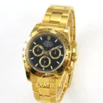 Rolex Daytona 40mm 126508 Black Yellow Gold BTF Factory Eta Saat detay 3
