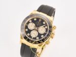 Rolex Daytona 40mm 126518 Black Yellow Gold Diamonds Oysterflex ARF Factory Eta Saat detay 3