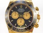 Rolex Daytona 40mm 126518 Black Yellow Gold Oysterflex ERF Factory Eta Saat detay 3