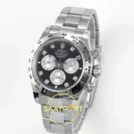 Rolex Daytona 40mm 126509 Black Silver Diamonds BTF Factory Eta Saat detay 3
