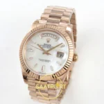 Rolex Day Date 228235 Beyaz Sedef Taşlı Kadran 40mm VSF V2 Eta Saat detay 3