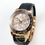 Rolex Daytona 40mm 116515 Rose Gold Crystal VF Factory Eta Saat detay 3