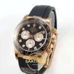 Rolex Daytona 40mm 126515 Black Rose Gold Diamonds VF Factory Eta Saat detay 3