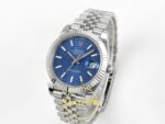 Rolex Datejust 41mm 126334 Blue Textured Stick Dial Jubilee VSF V3 Eta Saat detay 3