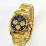 Rolex Daytona 40mm 126508 Black Yellow Gold Subdial QF Factory Eta Saat detay 3