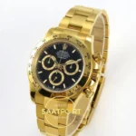 Rolex Daytona 40mm 126508 Black Yellow Gold QF Factory Eta Saat detay 3
