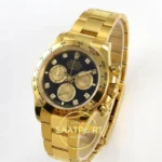 Rolex Daytona 40mm 126508 Black Yellow Gold Diamonds Yellow Gold QF Factory V2 Eta Saat detay 3