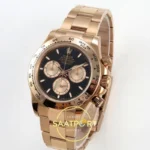 Rolex Daytona 40mm 126505 Black Rose Gold QF Factory Eta Saat detay 3