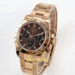 Rolex Daytona 40mm 126505 Brown Rose Gold QF Factory Eta Saat detay 3
