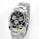 Rolex Daytona 40mm 126509 Black Silver QF Factory Eta Saat detay 3