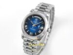 Rolex Day Date 228235 Gölgeli Mavi Roma Rakamlı Kadran 40mm Eta Saat detay 3