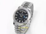Rolex Day Date 228235 Taşlı Siyah Kadran 40mm Eta Saat detay 3