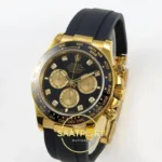 Rolex Daytona 40mm 126518 Black Yellow Gold Diamonds QF Factory Eta Saat detay 3