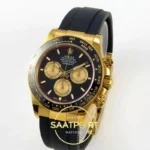 Rolex Daytona 40mm 126518 Black Yellow Gold QF Factory V2 Eta Saat detay 3