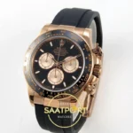 Rolex Daytona 40mm 126515 Black Rose Gold QF Factory V2 Eta Saat detay 3