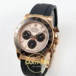 Rolex Daytona 40mm 126515 Rose Gold Black QF Factory V3 Eta Saat detay 3