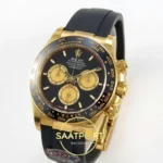 Rolex Daytona 40mm 126518 Black Yellow Gold VF Factory Eta Saat detay 3