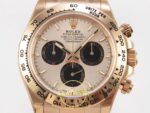 Rolex Daytona 40mm 126505 Rose Gold Black Subdial Oyster VSF Factory Eta Saat detay 3