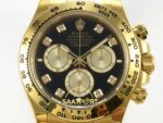 Rolex Daytona 40mm 126508 Black Yellow Gold Diamonds Yellow Gold Bracelet Eta Saat detay 3