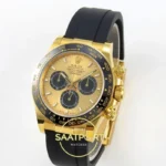 Rolex Daytona 40mm 126518 Yellow Gold Black BTF Factory Eta Saat detay 3