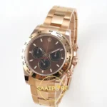 Rolex Daytona 40mm 126505 Brown Black Rose Gold BTF Factory Eta Saat detay 3