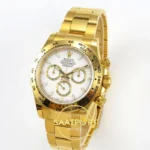 Rolex Daytona 40mm 126508 White Yellow Gold BTF Factory Eta Saat detay 3
