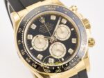 Rolex Daytona 40mm 126518 Black Yellow Gold Diamonds Oysterflex ARF Factory Eta Saat detay 4