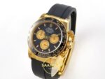 Rolex Daytona 40mm 126518 Black Yellow Gold Oysterflex ERF Factory Eta Saat detay 4