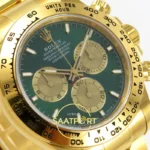 Rolex Daytona 40mm 126508 Green Yellow Gold BTF Factory Eta Saat detay 4