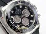 Rolex Daytona 40mm 126519 Black Silver Subdial Diamonds Oysterflex VF Factory Eta Saat detay 4