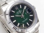 Rolex Datejust 41mm 126334 Ombre Green Fluted Oyster VSF Factory Super Clone ETA detay 4