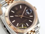 Rolex Datejust 41mm 126331 Brown Stick Dial Jubilee VSF V3 Eta Saat detay 4