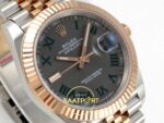 Rolex Datejust 41mm 126331 Gray Roman Dial Jubilee VSF V3 Eta Saat detay 4