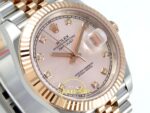 Rolex Datejust 41mm 126331 RG Diamonds Dial Jubilee VSF V3 Eta Saat detay 4