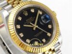 Rolex Datejust 41mm 126333 Black Diamonds Dial Jubilee VSF V3 Eta Saat detay 4
