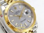Rolex Datejust 41mm 126333 Silver Stick Dial Jubilee VSF V3 Eta Saat detay 4