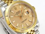 Rolex Datejust 41mm 126333 YG Stick Dial Jubilee VSF V3 Eta Saat detay 4