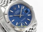Rolex Datejust 41mm 126334 Blue Textured Stick Dial Jubilee VSF V3 Eta Saat detay 4