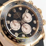 Rolex Daytona 40mm 126515 Black Rose Gold Diamonds VF Factory Eta Saat detay 4