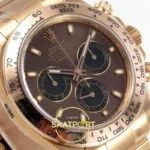 Rolex Daytona 40mm 116505 Brown Rose Gold VF Factory Eta Saat detay 4