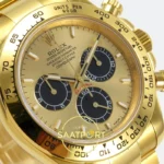 Rolex Daytona 40mm 126508 Yellow Gold Black Yellow Gold QF Factory Eta Saat detay 4