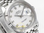 Rolex Datejust 41mm 126334 White Diamonds Dial Jubilee VSF V3 Eta Saat detay 4
