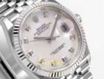 Rolex Datejust 41mm 126334 White MOP Diamonds Dial Jubilee VSF V3 Eta Saat detay 4