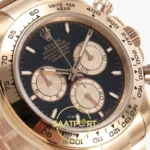 Rolex Daytona 40mm 126505 Black Rose Gold QF Factory Eta Saat detay 4