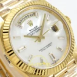 Rolex Day Date 228238 Beyaz Sedef Taşlı 40mm VSF V2 detay 4