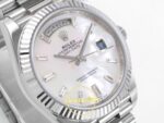 Rolex Day Date 228235 Beyaz Sedef Taşlı Kadran 40mm Eta Saat detay 4