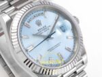 Rolex Day Date 228235 Taşlı Buz Mavisi Kadran 40mm Eta Saat detay 4