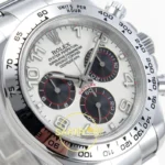 Rolex Daytona 40mm 116509 White Black Numeral QF Factory Eta Saat detay 4