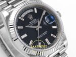 Rolex Day Date 228235 Taşlı Siyah Kadran 40mm Eta Saat detay 4