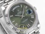 Rolex Day Date 228235 Yeşil Roma Rakamlı Kadran 40mm Eta Saat detay 4